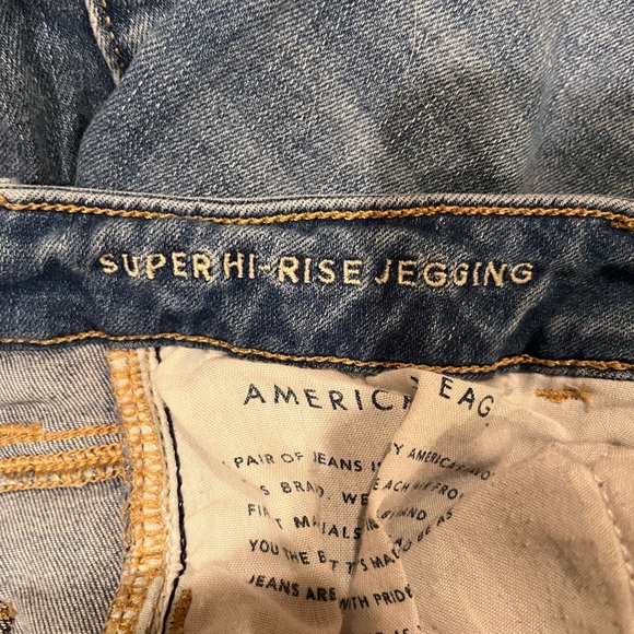 American Eagle Outfitters Super Hi Rise Next Level Stretch Jeggings - Picture 5 of 5
